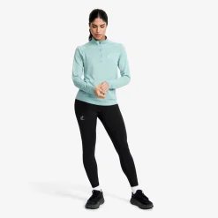 Focus Half-zip Seamless Top Naiset