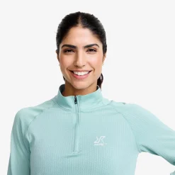 Focus Half-zip Seamless Top Naiset