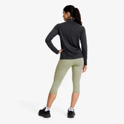 Focus Half-zip Seamless Top Naiset