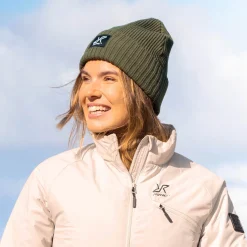 Ribbed Patch Beanie Unisex