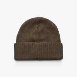 Ribbed Patch Beanie Unisex