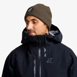 Ribbed Patch Beanie Unisex