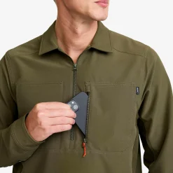 Ridge Half-zip Stretch Shirt Miehet